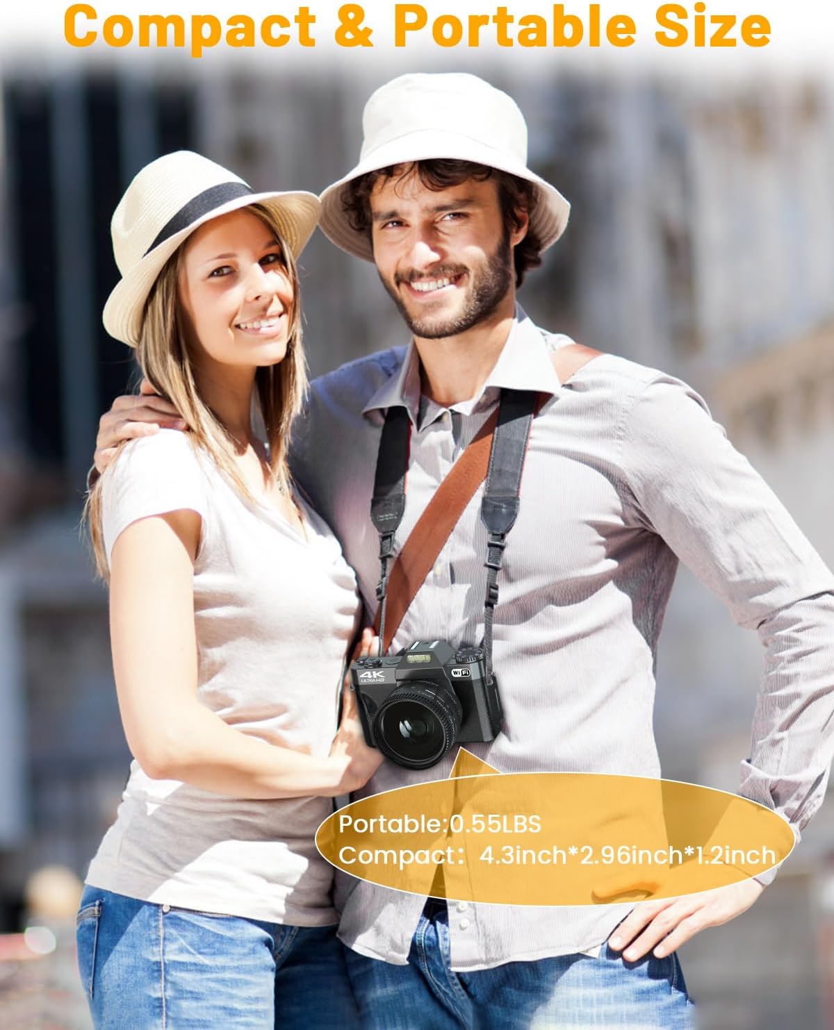 2024 Upgrade VJIANGER Digital Camera for Photography 4K 56MP Vlogging Camera for YouTube with WiFi, 180° Flip Screen, 16X Digital Zoom, 52mm Lens, 2 Batteries, 32GB Micro SD Card(Black) - Image 6