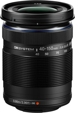 OM SYSTEM M.Zuiko Digital ED 40-150mm f/4-5.6 R Lens (Black)